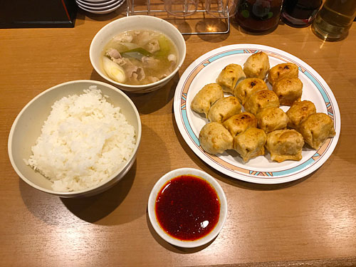 第7ギョーザ　ホワイト大＋ライス大＋豚汁