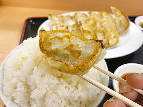 餃子とライス