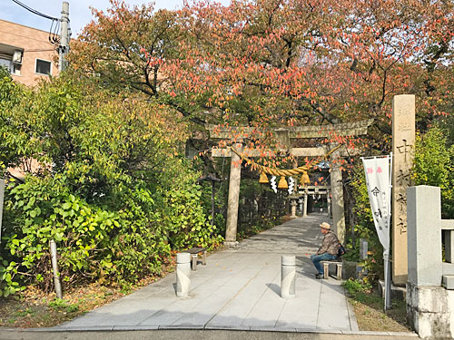 中村神社入口の鳥居