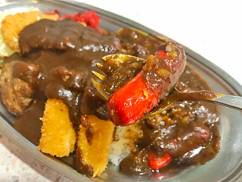満塁ホームランカレーのソーセージ