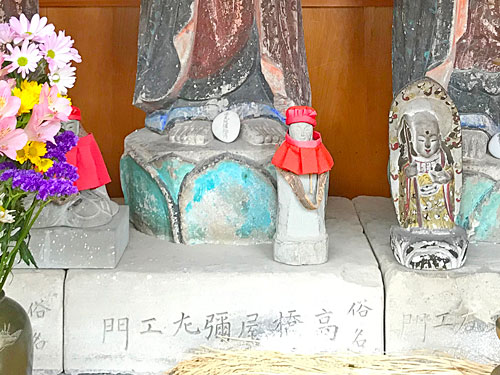 足元に刻まれた名前