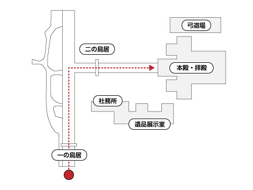石川護国神社の境内図