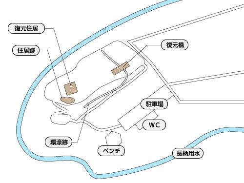 大海西山弥生の里のマップ