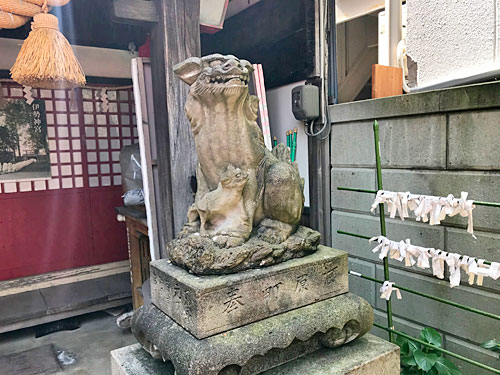 子持ち狛犬