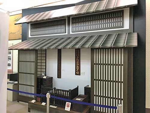 商家の店先の再現