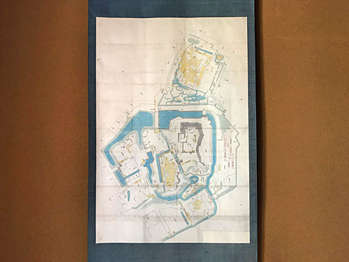 金沢城と兼六園の絵図