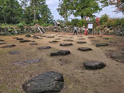 安土城の天主台跡