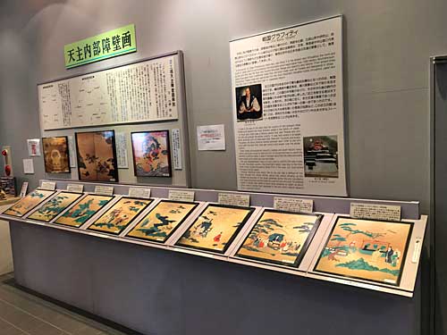 安土城天主の内装説明パネル