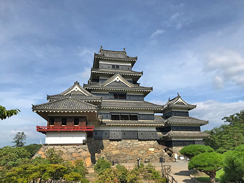 松本城の天守閣