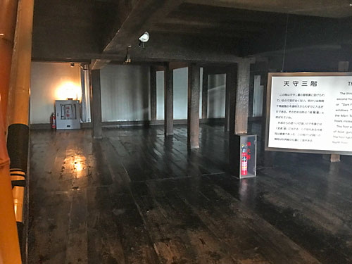 松本城天守閣の3階