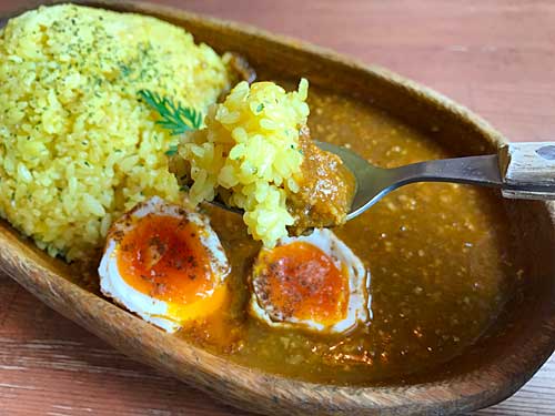 たっぷりキーマカレーのうこんごはんとルー