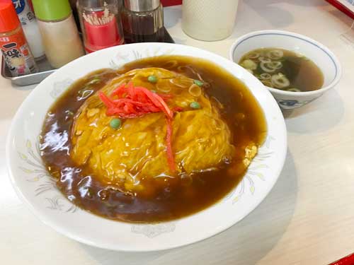 中華の丸八　天津飯