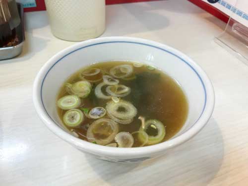 丸八の中華スープ