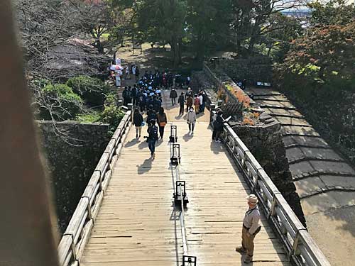天秤櫓内部からの眺め