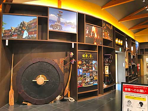 能登の祭りを紹介するコーナー