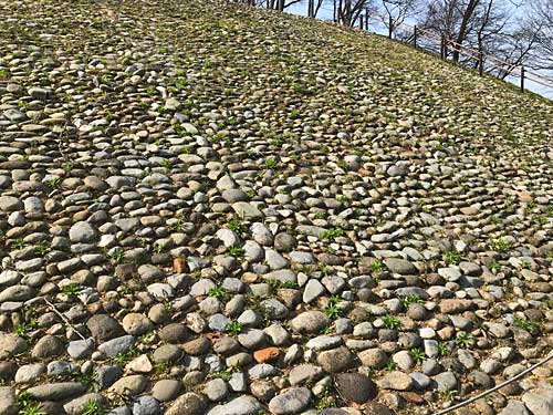 秋常山古墳1号墳の葺石