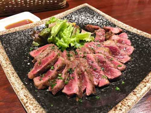 ザブトンのステーキ
