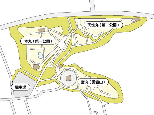 小丸山城址公園　全体図