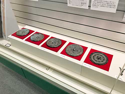 安土城考古学博物館の銅鏡