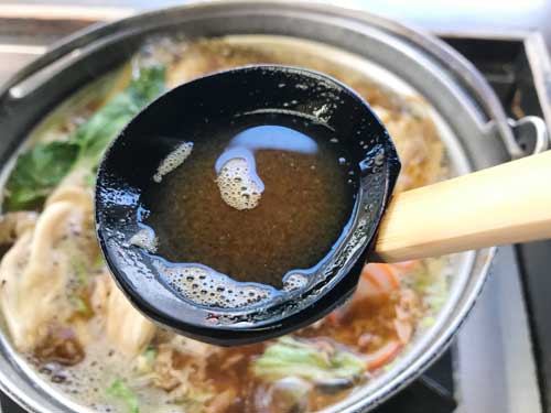 味噌煮込うどん鍋のおつゆ