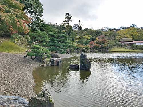 玄宮園の州浜