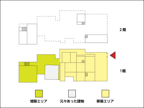  旧魚住家住宅の間取り
