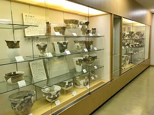 縄文式土器の展示