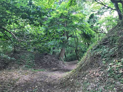 森寺城跡の搦手口