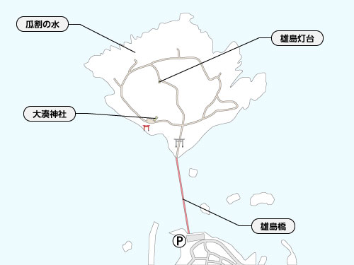 雄島の全体図