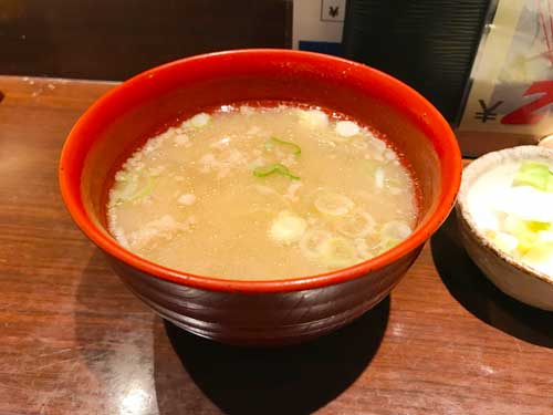 とんかつ堂　みそ汁