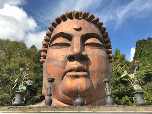 ハニベ釈迦牟尼大仏の頭