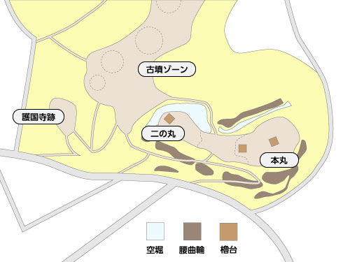 和田山城の全体図