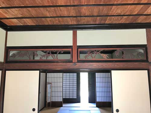 本陣座敷の欄間
