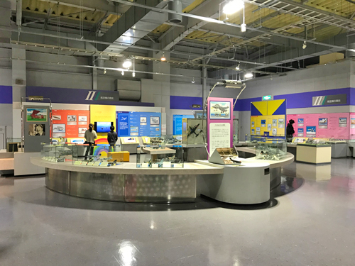 米ソ冷戦時代の航空機開発の展示