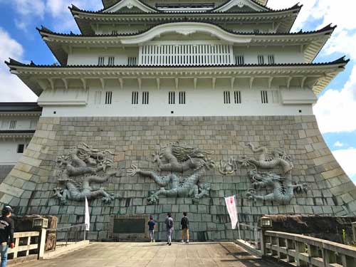 天守台石垣の龍