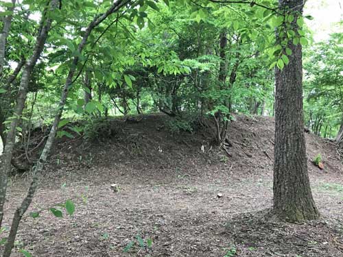 整備された切山城の様子