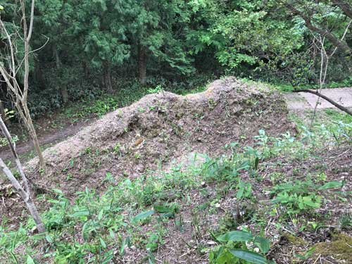 切山城の切岸
