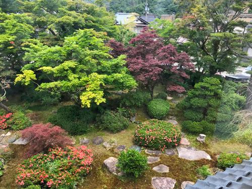 上から見た庭園