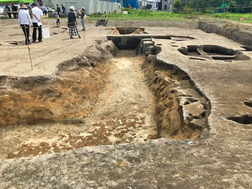 田尻ジッタ遺跡の大溝