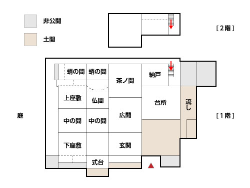 母屋の間取り図