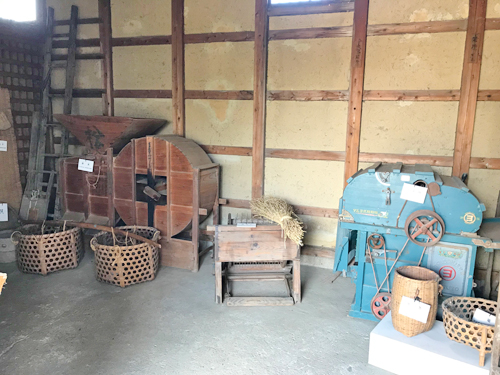 展示されている農具