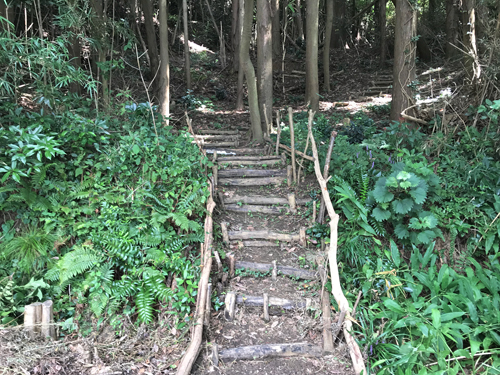 1号墳への道