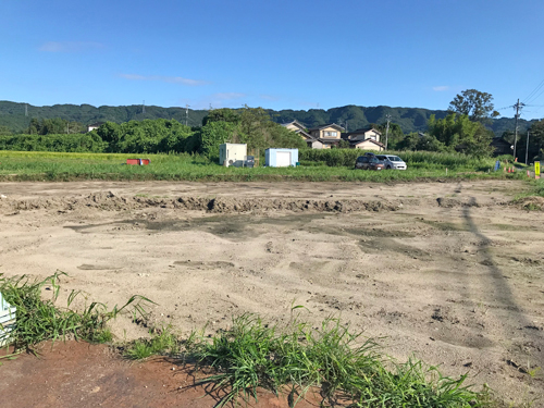 埋め戻された矢田遺跡のB区