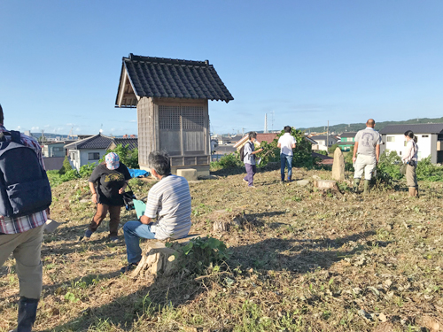 かつて石室があった後円部