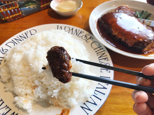 Minyowlのハンバーグとごはん