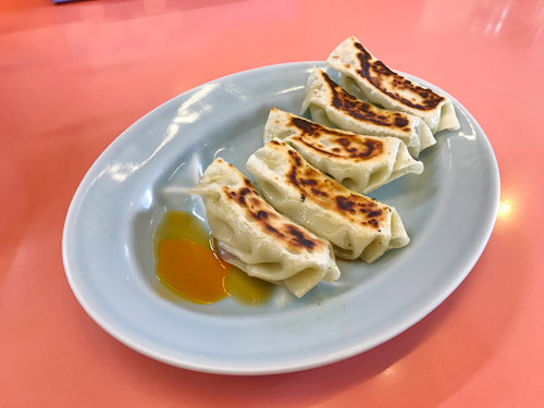 らーめん王蘭のギョーザ