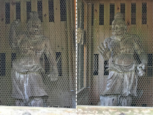 山門の仁王像