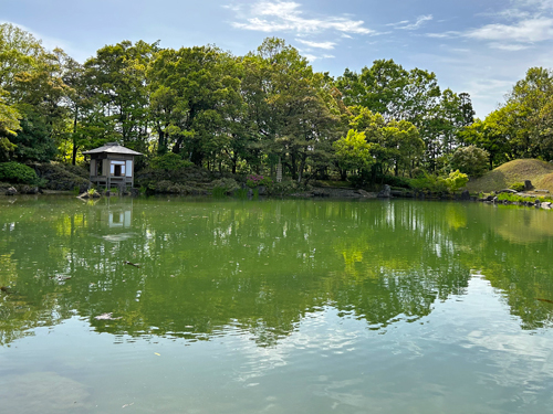 中央の池