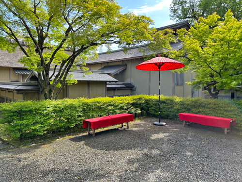 養浩館庭園の休憩所