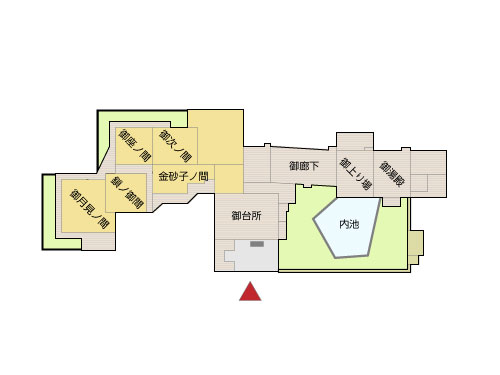 御茶屋の間取り図